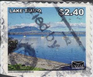Stamp, Lake Taupo - Small Format, Personalized and Private Mail Stamps,  , Lakes, Landscapes