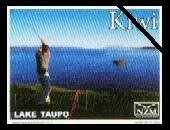 Stamp, Lake Taupo Hole in One Challenge - Large Format, Personalized and Private Mail Stamps,  , Golf, Lakes, Landscapes