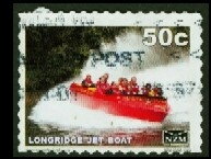 Stamp, Longridge Jet Boat, Personalized and Private Mail Stamps,  , Motorboats, Sculptures