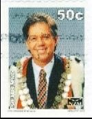 Stamp, Mayor Tim Shadbolt of Invercargill - Large Format, Personalized and Private Mail Stamps,  , Famous People, Mayors, Men