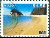 Stamp, Nelson - Large Format, Personalized and Private Mail Stamps,  , Beaches, Coastal Areas, Landscapes, Sea