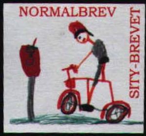 Stamp, Normal Brev, Personalized and Private Mail Stamps,  , Drawings