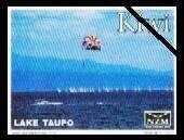 Stamp, Parachutist, Lake Taupo- Large Format, Personalized and Private Mail Stamps,  , Lakes, Landscapes, Paragliding