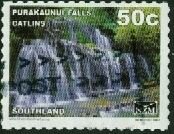 Stamp, Purakaunui Falls, Catlins - Large Format, Personalized and Private Mail Stamps,  , Waterfalls