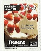 Stamp, Resene - Pavlova - Large Format, Personalized and Private Mail Stamps,  , Food, Fruits