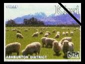 Stamp, Sheep at Mount Hutt, Personalized and Private Mail Stamps,  , Landscapes, Mountains, Sheep
