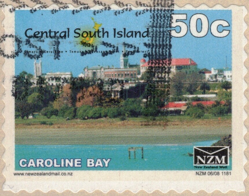 Timaru, as seen from Caroline Bay