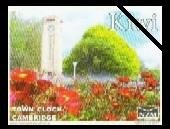Stamp, Town Clock, Cambridge, Personalized and Private Mail Stamps,  , Clocks, Gardens, Towers
