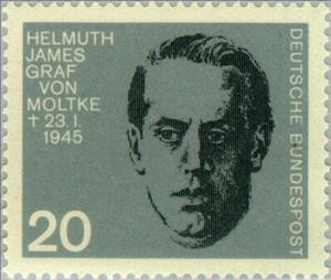 Stamp, Moltke, Helmut James Graf von, Germany, Federal Republic,  , Second World War, Famous People, Commemoration, Freedom Fighters