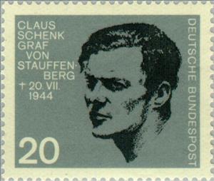 Stamp, Stauffenberg, Claus Graf Schenk von, Germany, Federal Republic,  , Second World War, Famous People, Commemoration, Freedom Fighters