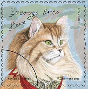 Stamp, Hera, Sweden,  , Animals (Fauna), Cats, Mammals