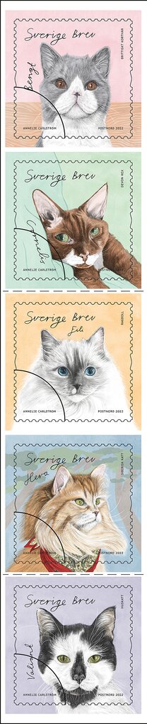 Se-tenant, My Cat, Sweden,  , Animals (Fauna), Cats, Mammals
