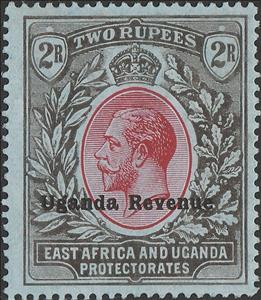 Stamp, King George V (1865-1936), Uganda,  , Crowns and Coronets, Famous People, Heads of State, Kings, Men, Royalty