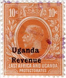 Stamp, King George V (1865-1936), Uganda,  , Crowns and Coronets, Famous People, Heads of State, Kings, Men, Royalty