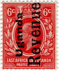 Stamp, King George V (1865-1936), Uganda,  , Crowns and Coronets, Famous People, Heads of State, Kings, Men, Royalty
