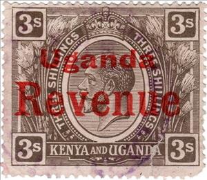 Stamp, King George V (1865-1936), Uganda,  , Crowns and Coronets, Famous People, Heads of State, Kings, Men, Royalty