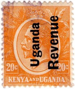 Stamp, King George V (1865-1936), Uganda,  , Crowns and Coronets, Famous People, Heads of State, Kings, Men, Royalty