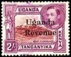 Stamp, Mount Kilimanjaro, Uganda,  , Famous People, Heads of State, Kings, Landscapes, Men, Mountains, Royalty, Volcanos