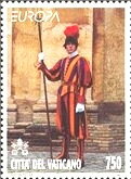 Stamp, Halberdier, Vatican City,  , C.E.P.T. / Europe, Fables, Legends, Uniforms
