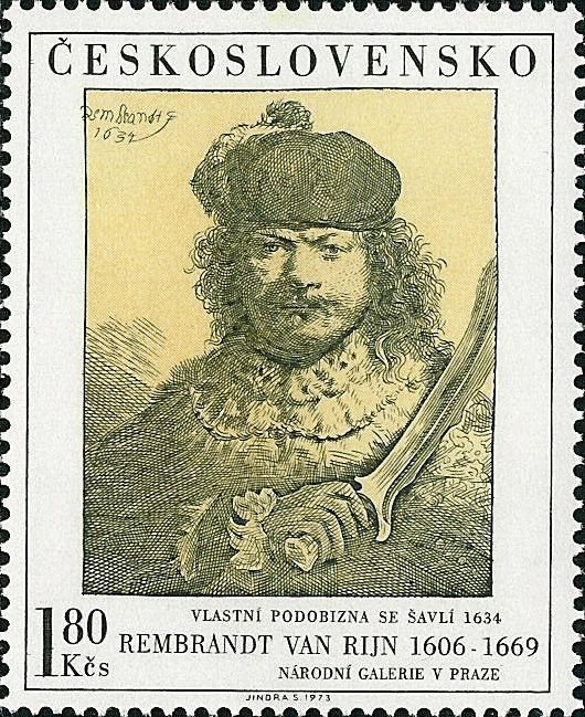 Rembrandt van Rijn, self-portrait (1634)