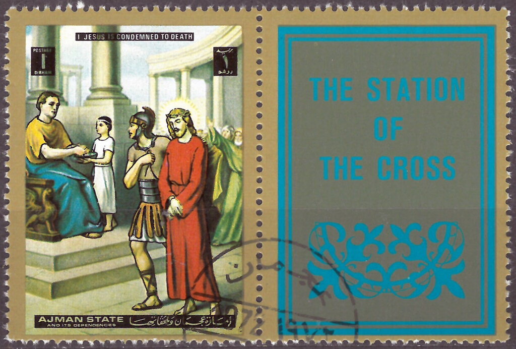 Jesus opposite to Pilate