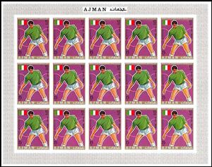 Full Pane, Pietro Anastasi (*1948), Italy, Ajman,  , Football (Soccer), Sports