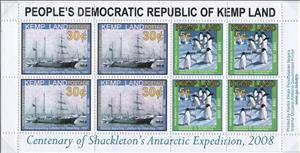 Full Pane, Centenary of Shackleton's Antarctic Expedition, Cinderellas,  , Dinosaurs