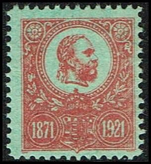 Franz Josef 30 years jubilee for the first stamp