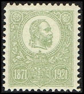 Franz Josef 30 years jubilee for the first stamp