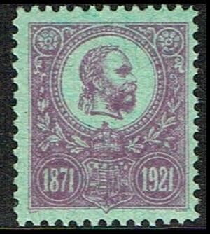 Franz Josef 30 years jubilee for the first stamp