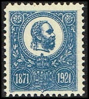 Franz Josef 30 years jubilee for the first stamp