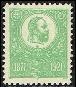 Franz Josef 30 years jubilee for the first stamp