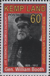 Stamp, Gen. William Booth, Cinderellas,  , Famous People, Religion