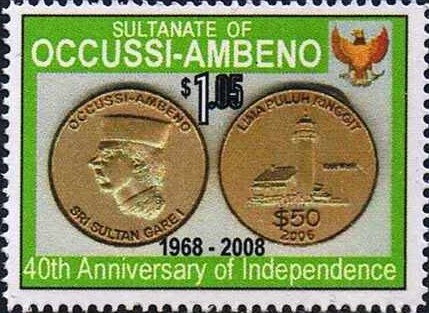 Reverse and obverse of $50 coin