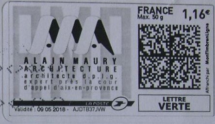 Stamp, Alain Maury Architecture, France,  , Architects, Logos