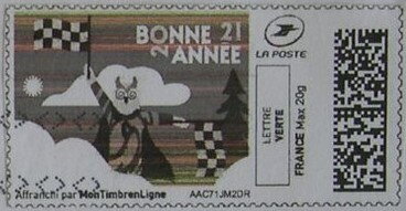 New Year Spectacular Bonne Annee 2021 in black