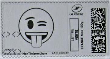 Winking emoji with tongue = joke