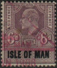 Stamp, King Edward VII (1841-1910), Isle of Man,  , Crowns and Coronets, Famous People, Heads of State, Kings, Men, Royalty