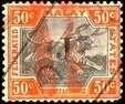 Stamp, Tiger (Panthera tigris), Malaya, Federated Malay St.,  , Animals (Fauna), Mammals, Tigers, Wild Cats