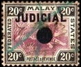 Stamp, Tiger (Panthera tigris), Malaya, Federated Malay St.,  , Animals (Fauna), Mammals, Tigers, Wild Cats