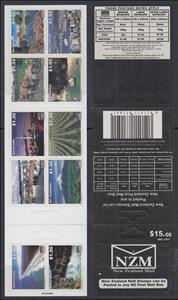 Booklet, New Zealand Series Booklet, Personalized and Private Mail Stamps,  , Coastal Areas, Landscapes, Townscapes / City Views