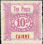 Queensland Railways 10d.