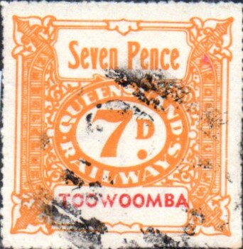 Queensland Railways 7d.
