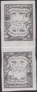 Tete-Beche, Frank, United Kingdom of Great Britain & Northern Ireland,  , Flowers, Plants (Flora), Signatures - Autographs, Stars, Telegraphy