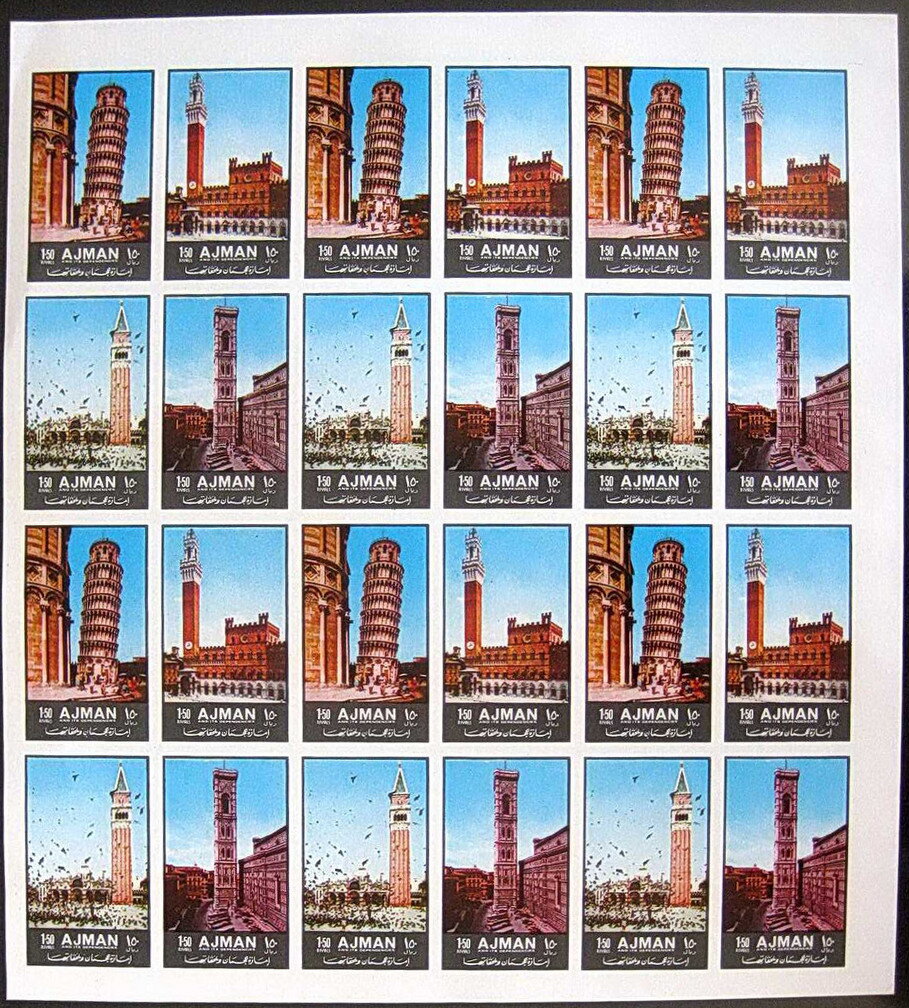 Italian Sights - se-tenant