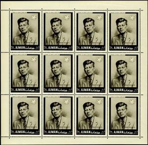 Full Pane, John F. Kennedy (1917-1963), Ajman,  , Heads of State, Государственный деятель