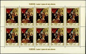 Full Pane, Juste Lipse et ses eleves, Pierre-Paul Rubens (1611), Ajman,  , Art, Paintings