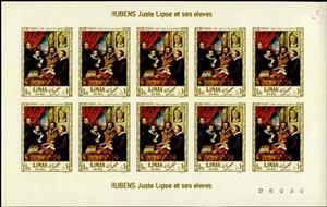 Full Pane, Juste Lipse et ses eleves, Pierre-Paul Rubens (1611), Ajman,  , Art, Paintings