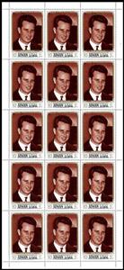 Full Pane, King Baudouin, Ajman,  , Famous People, Heads of State, Kings, Royalty
