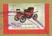 Stamp, Old and racing cars, Ajman,  , Cars